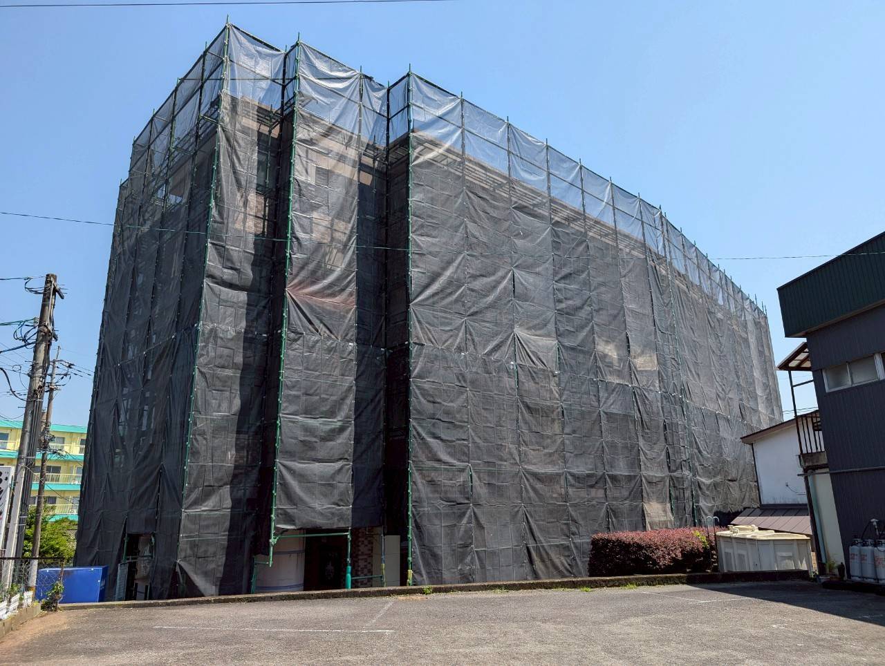 都城市牟田町のマンションで外壁塗装のご依頼をいただきました！