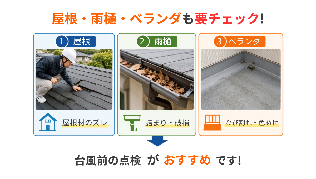 台風シーズン前にチェック! お家の外壁・屋根セルフ点検ポイント